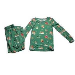 Angel Dear Christmas Gingerbread Village Pajama Set Size 6 Years